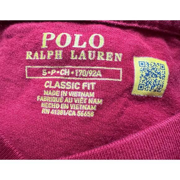 Polo Ralph Lauren Men’s Small Classic Fit V-Neck T-Shirt Red Pony Logo - Picture 3 of 5